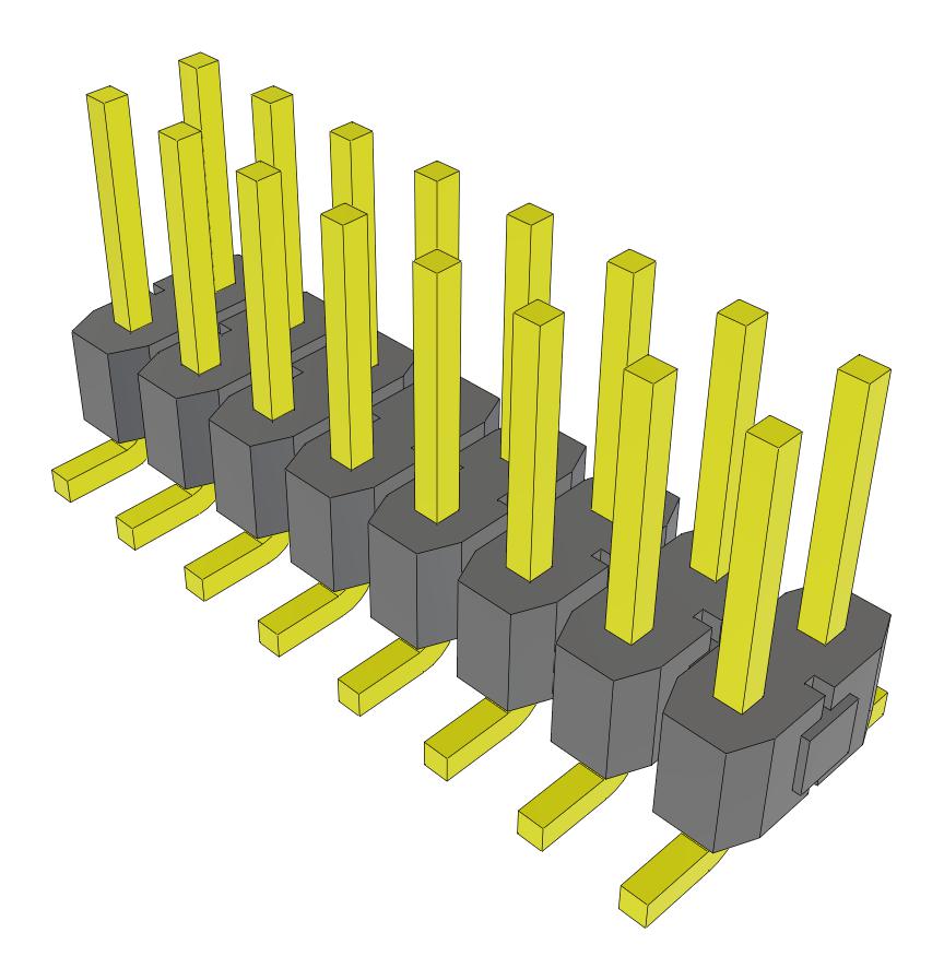 Samtec Tsm-108-01-F-Dv-Fr Connector, Header, 16Pos, 2Row, 2.54mm, Smt