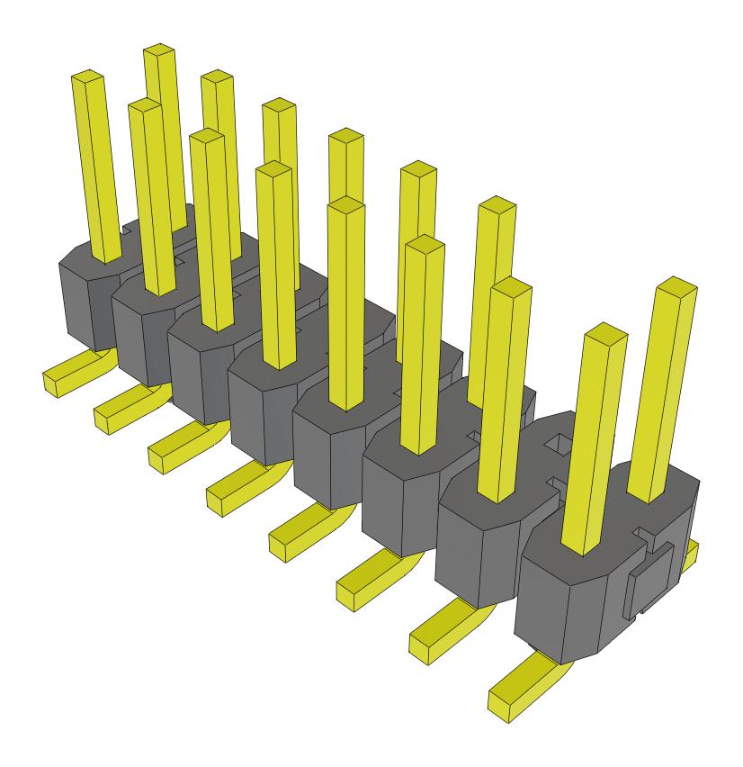 Samtec Tsm-108-01-L-Dv-A-014-Fr Connector, Header, 16Pos, 2Row, 2.54mm, Smt