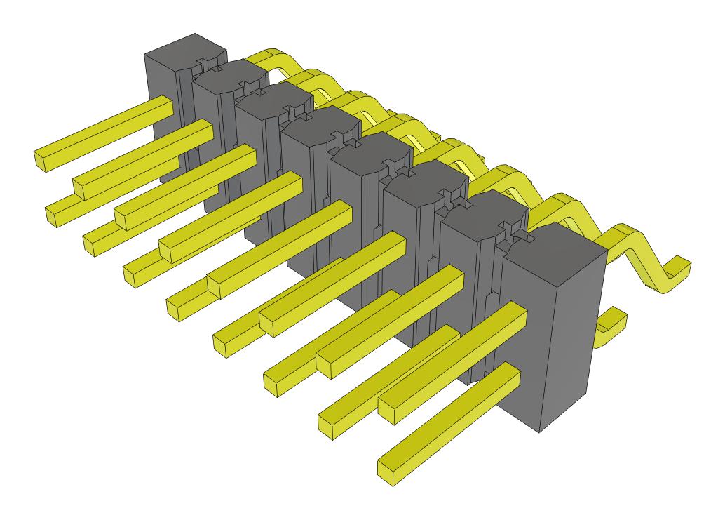 Samtec Tsm-108-01-S-Dh-Fr Connector, R/a Hdr, 16Pos, 2Row, 2.54mm, Smt