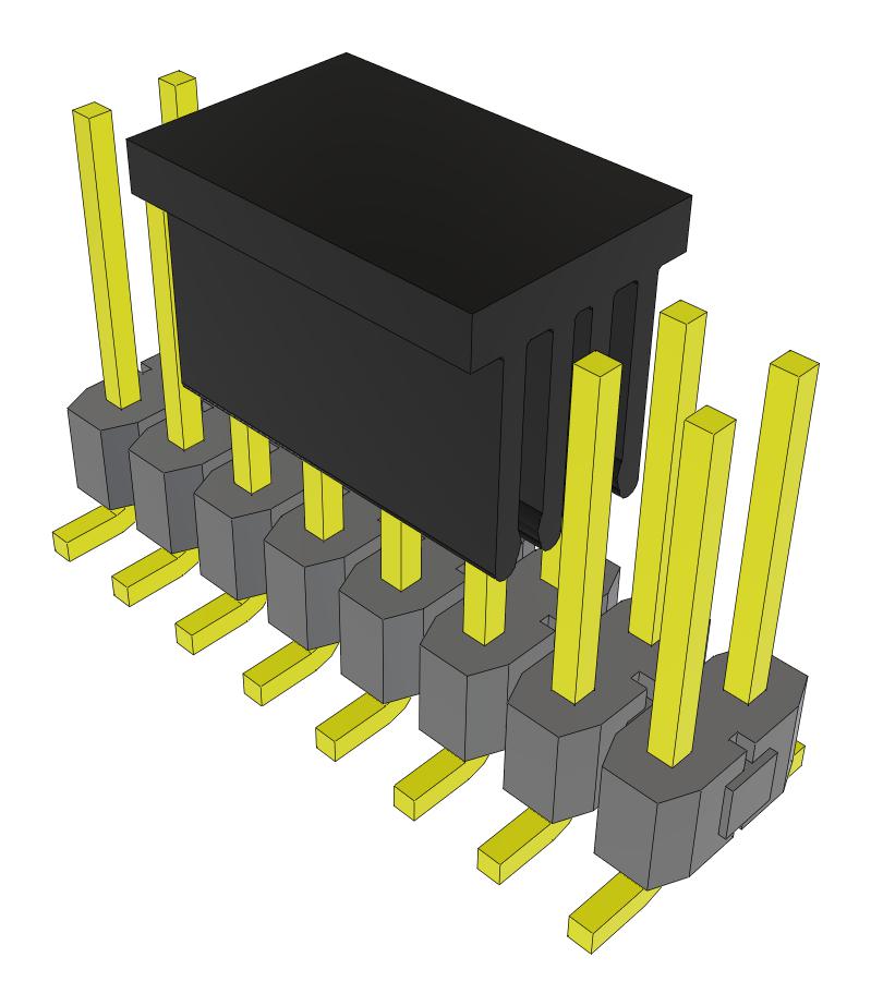 Samtec Tsm-108-02-L-Dv-P-Fr Connector, Header, 16Pos, 2Row, 2.54mm, Smt