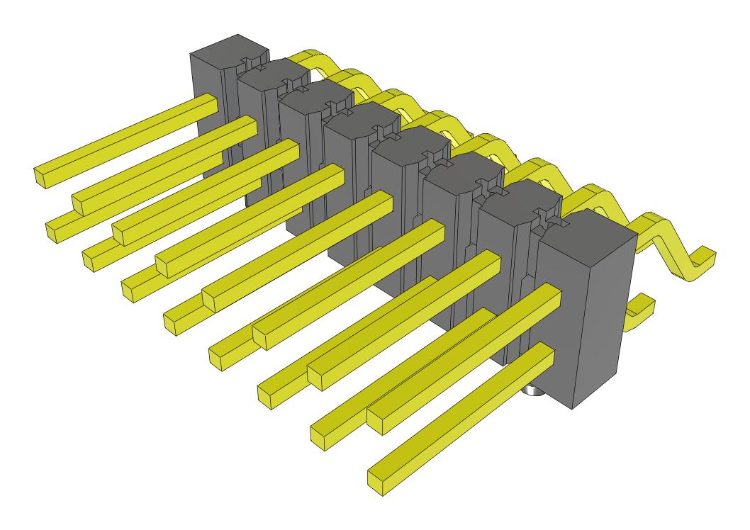 Samtec Tsm-108-02-Lm-Dh-A-Fr Connector, R/a Hdr, 16Pos, 2Row, 2.54mm, Smt