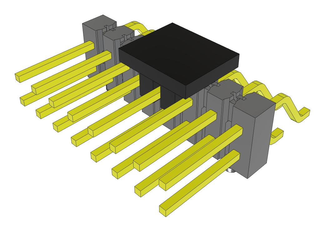 Samtec Tsm-108-02-Lm-Dh-A-P-Fr Connector, R/a Hdr, 16Pos, 2Row, 2.54mm, Smt