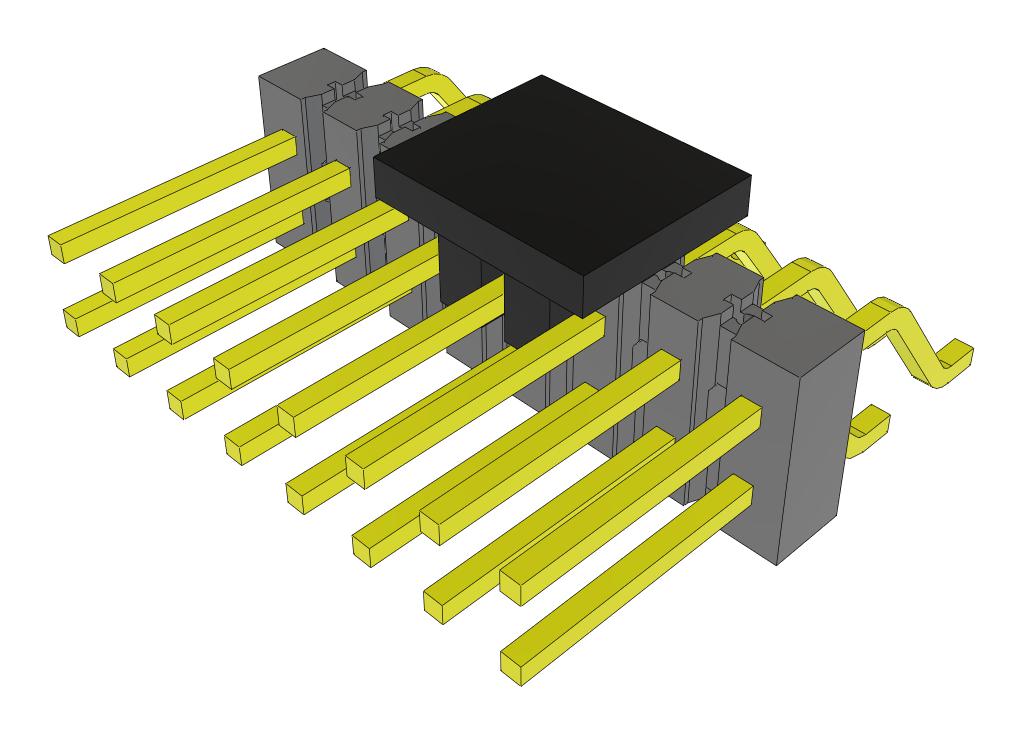 Samtec Tsm-108-02-Lm-Dh-P-Fr Connector, R/a Hdr, 16Pos, 2Row, 2.54mm, Smt