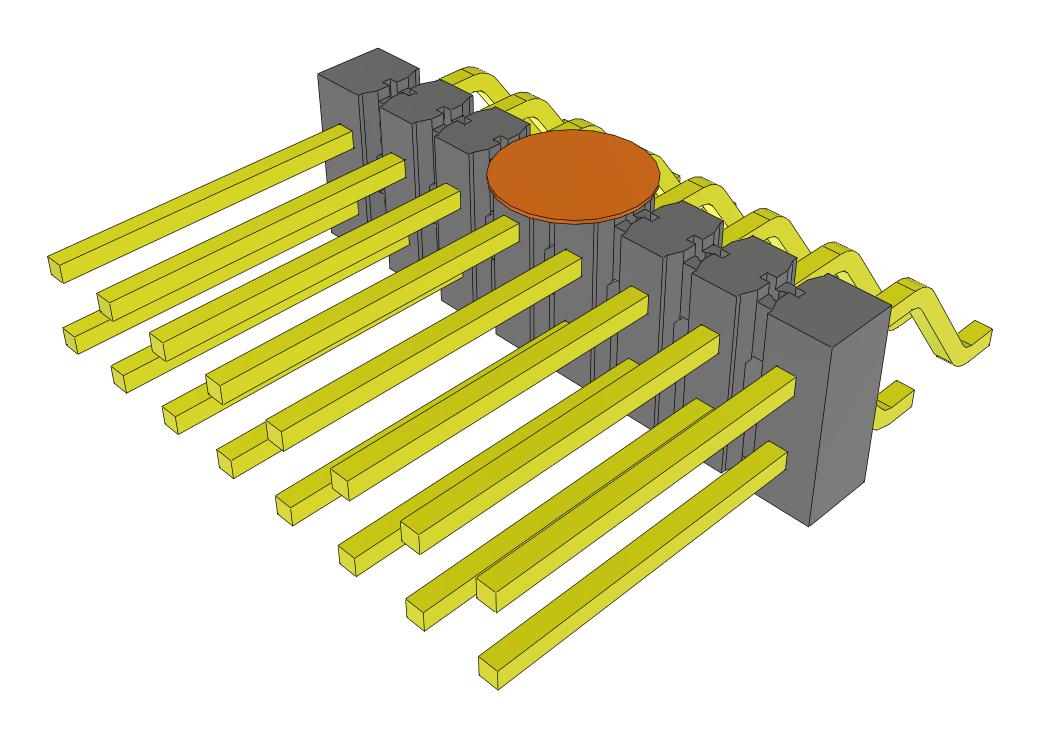 Samtec Tsm-108-03-F-Dh-K-Fr Connector, R/a Hdr, 16Pos, 2Row, 2.54mm, Smt