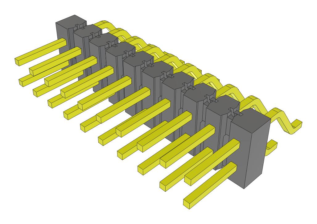 Samtec Tsm-110-01-F-Dh-Fr Connector, R/a Hdr, 20Pos, 2Row, 2.54mm, Smt