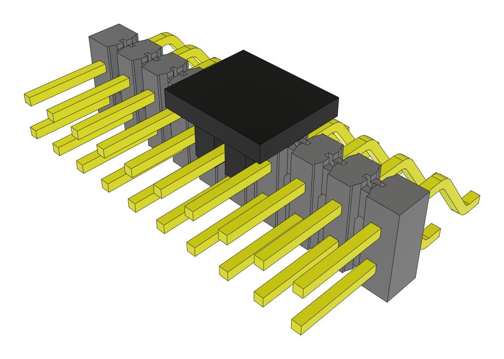 Samtec Tsm-110-01-L-Dh-P-Fr Connector, R/a Hdr, 20Pos, 2Row, 2.54mm, Smt