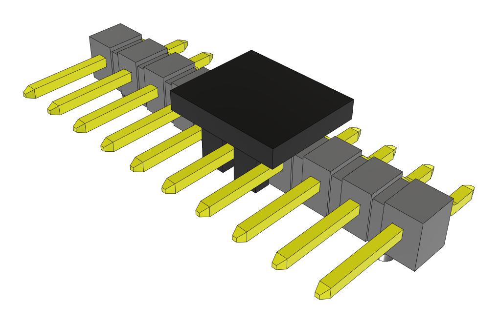 Samtec Tsm-110-01-L-Sh-A-P-Fr Connector, R/a Hdr, 10Pos, 1Row, 2.54mm, Smt