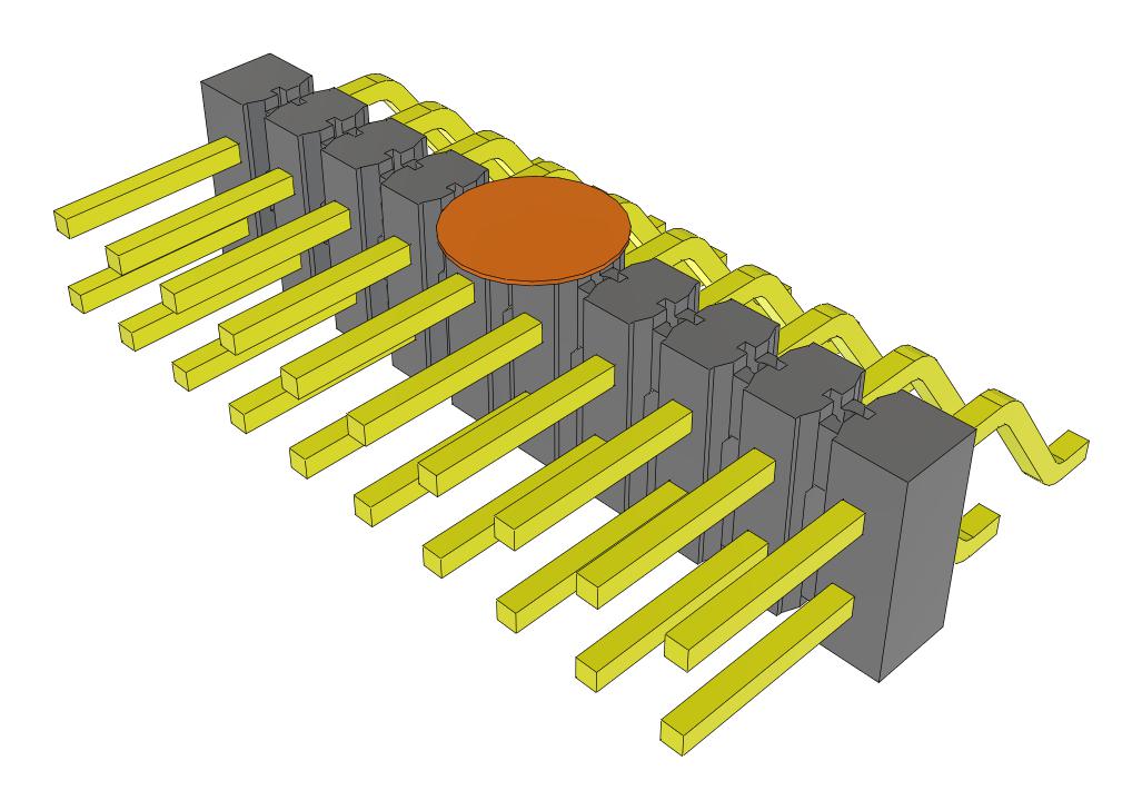 Samtec Tsm-110-01-T-Dh-K-Fr Connector, R/a Hdr, 20Pos, 2Row, 2.54mm, Smt