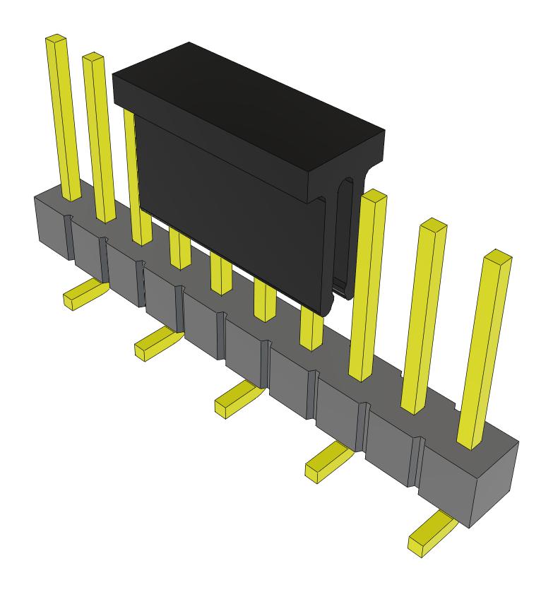 Samtec Tsm-110-02-L-Sv-P-Fr Connector, Header, 10Pos, 1Row, 2.54mm, Smt