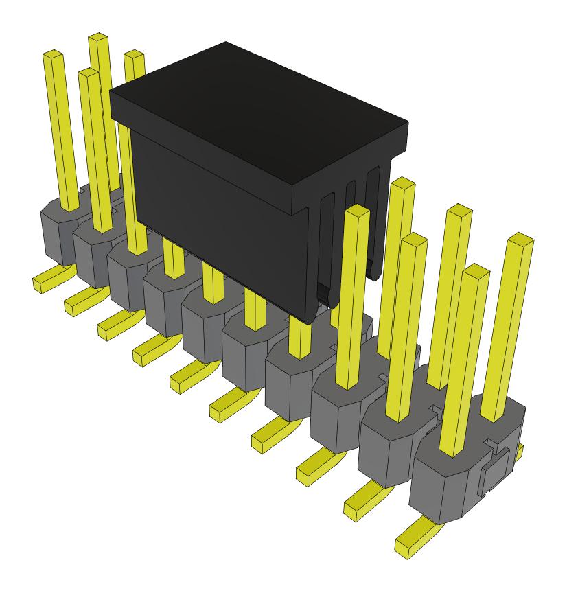 Samtec Tsm-110-02-T-Dv-P-Fr Connector, Header, 20Pos, 2Row, 2.54mm, Smt