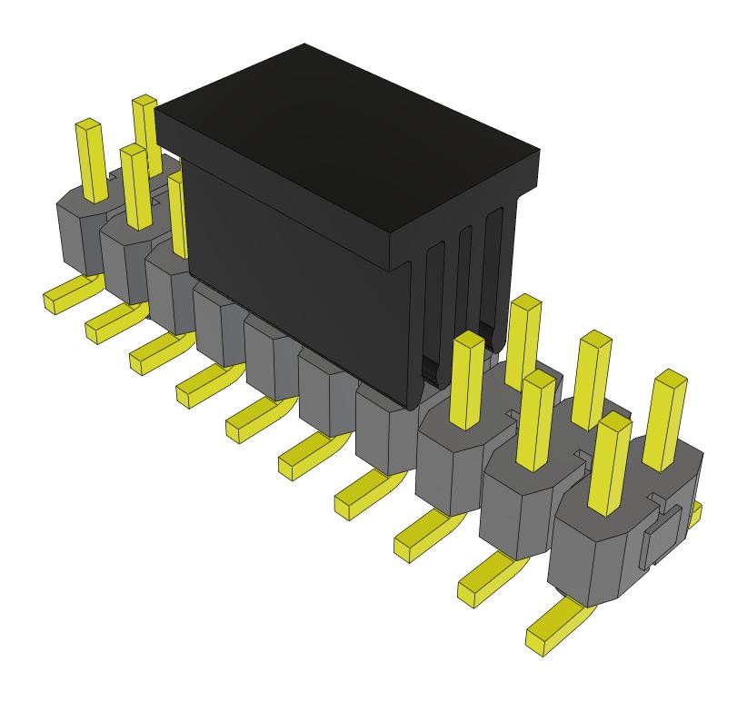 Samtec Tsm-110-04-F-Dv-A-P-Fr Connector, Header, 20Pos, 2Row, 2.54mm, Smt