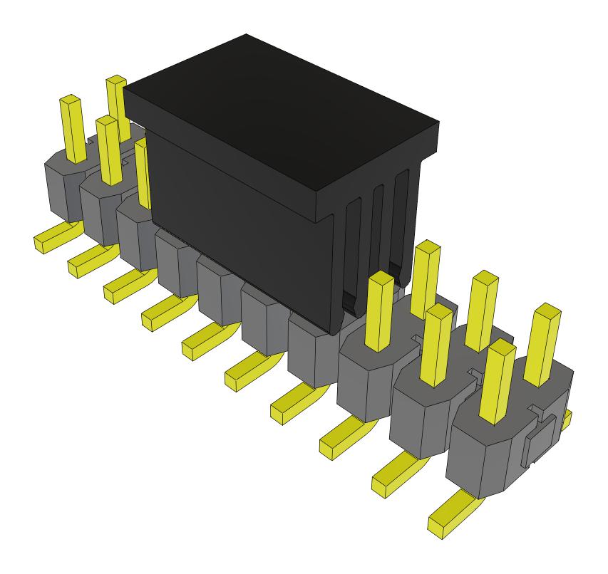 Samtec Tsm-110-04-F-Dv-P-Fr Connector, Header, 20Pos, 2Row, 2.54mm, Smt