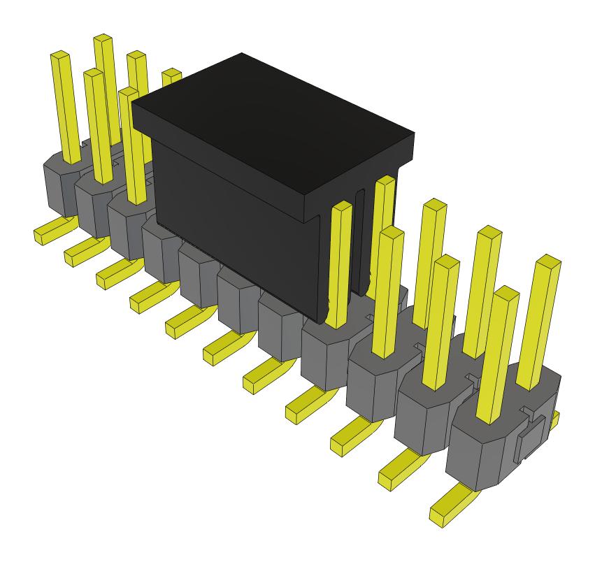 Samtec Tsm-111-01-Tm-Dv-P-Fr Connector, Header, 22Pos, 2Row, 2.54mm, Smt