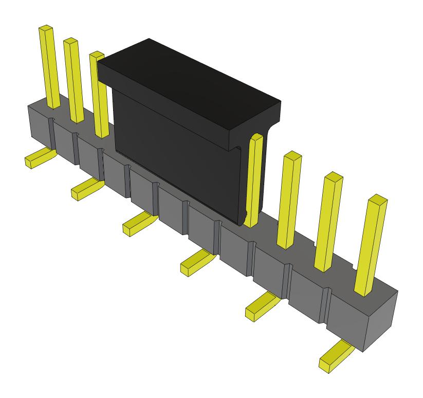 Samtec Tsm-111-01-T-Sv-P-Fr Connector, Header, 11Pos, 1Row, 2.54mm, Smt