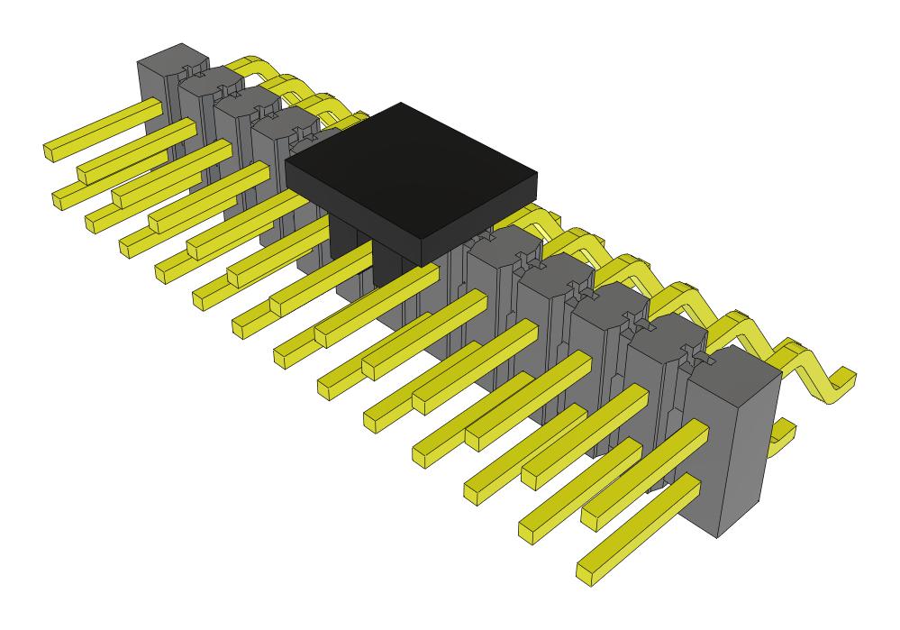 Samtec Tsm-113-01-L-Dh-P-Fr Connector, R/a Hdr, 26Pos, 2Row, 2.54mm, Smt