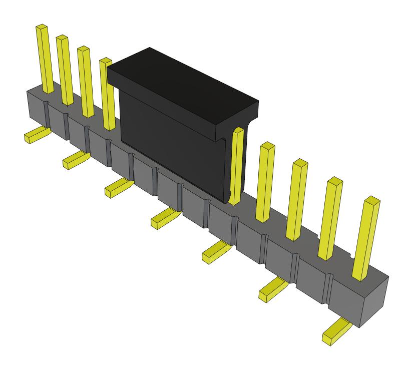 Samtec Tsm-113-01-T-Sv-P-Fr Connector, Header, 13Pos, 1Row, 2.54mm, Smt