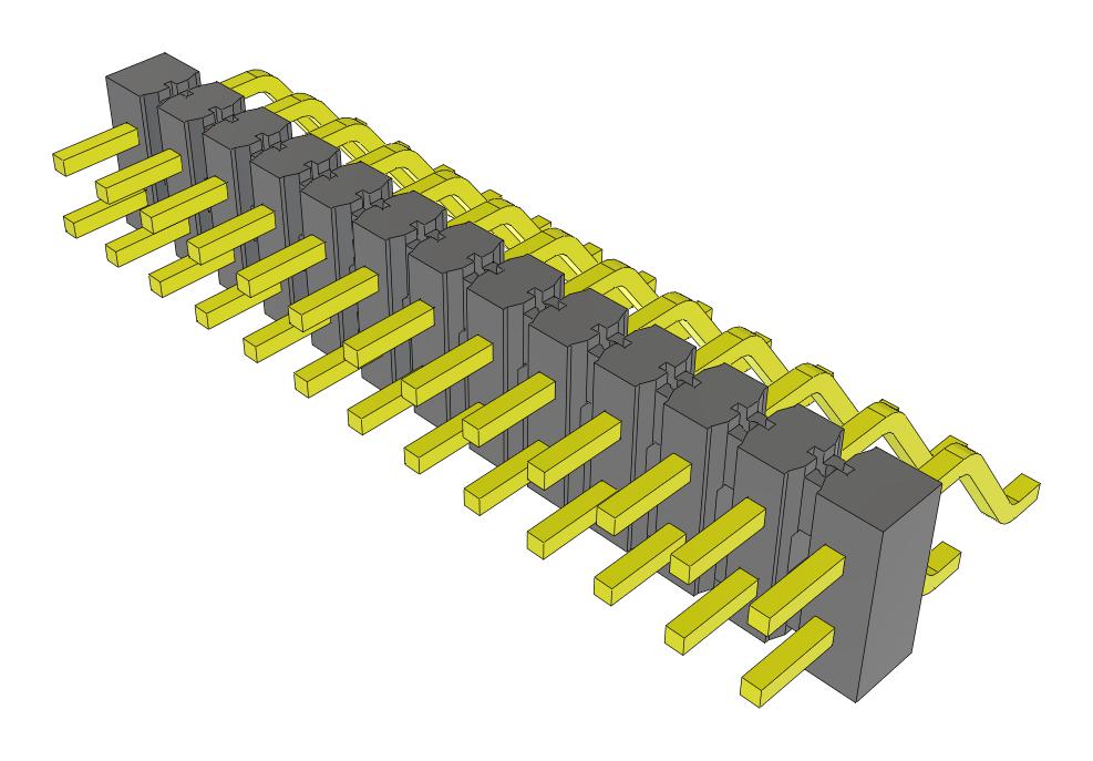 Samtec Tsm-113-04-T-Dh-Fr Connector, R/a Hdr, 26Pos, 2Row, 2.54mm, Smt