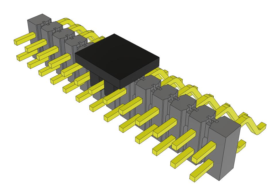 Samtec Tsm-113-04-T-Dh-P-Fr Connector, R/a Hdr, 26Pos, 2Row, 2.54mm, Smt