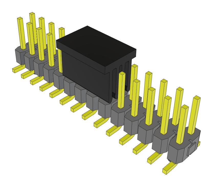 Samtec Tsm-114-01-F-Dv-A-P-Fr Connector, Header, 28Pos, 2Row, 2.54mm, Smt