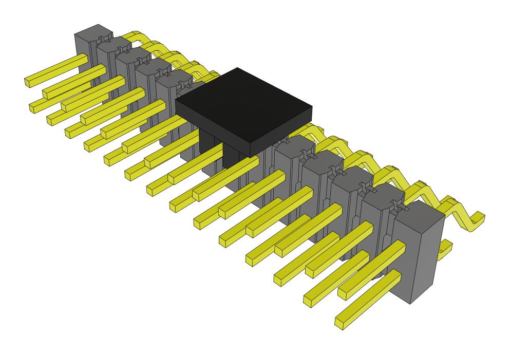 Samtec Tsm-114-01-S-Dh-P-Fr Connector, R/a Hdr, 28Pos, 2Row, 2.54mm, Smt