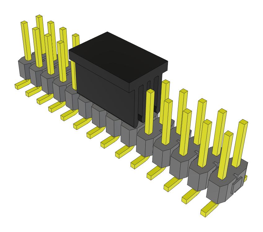 Samtec Tsm-114-01-S-Dv-P-Fr Connector, Header, 28Pos, 2Row, 2.54mm, Smt