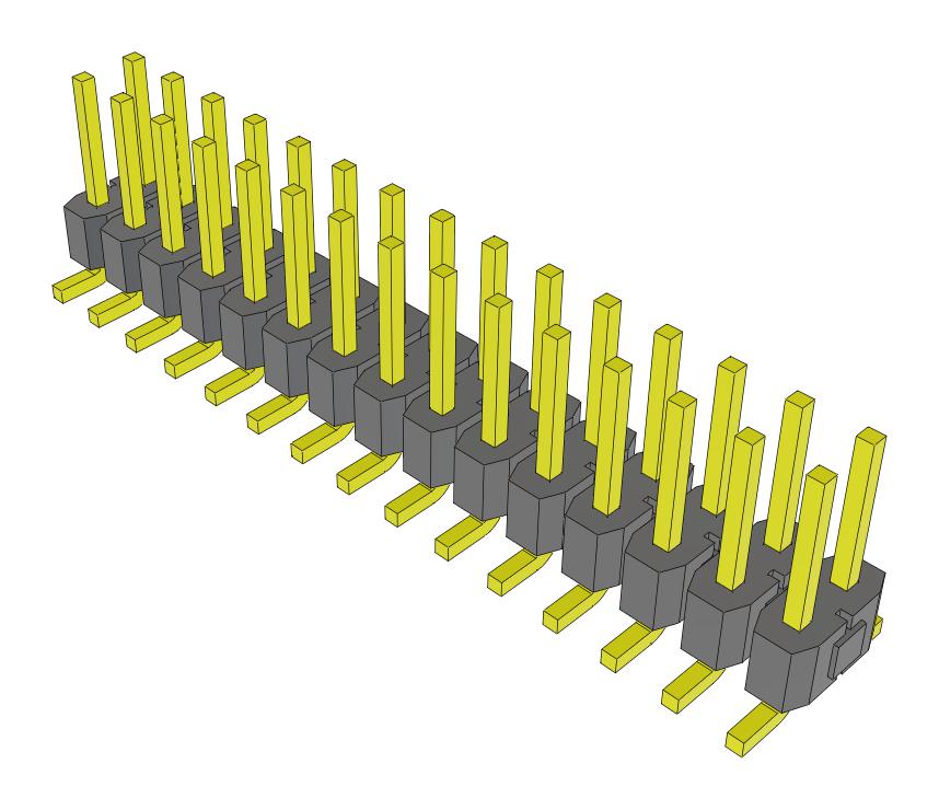 Samtec Tsm-115-01-S-Dv-Fr Connector, Header, 30Pos, 2Row, 2.54mm, Smt