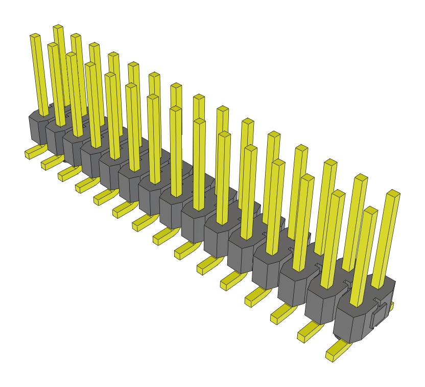 Samtec Tsm-115-02-L-Dv-A-Fr Connector, Header, 30Pos, 2Row, 2.54mm, Smt