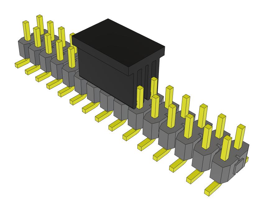 Samtec Tsm-115-04-L-Dv-P-Fr Connector, Header, 30Pos, 2Row, 2.54mm, Smt