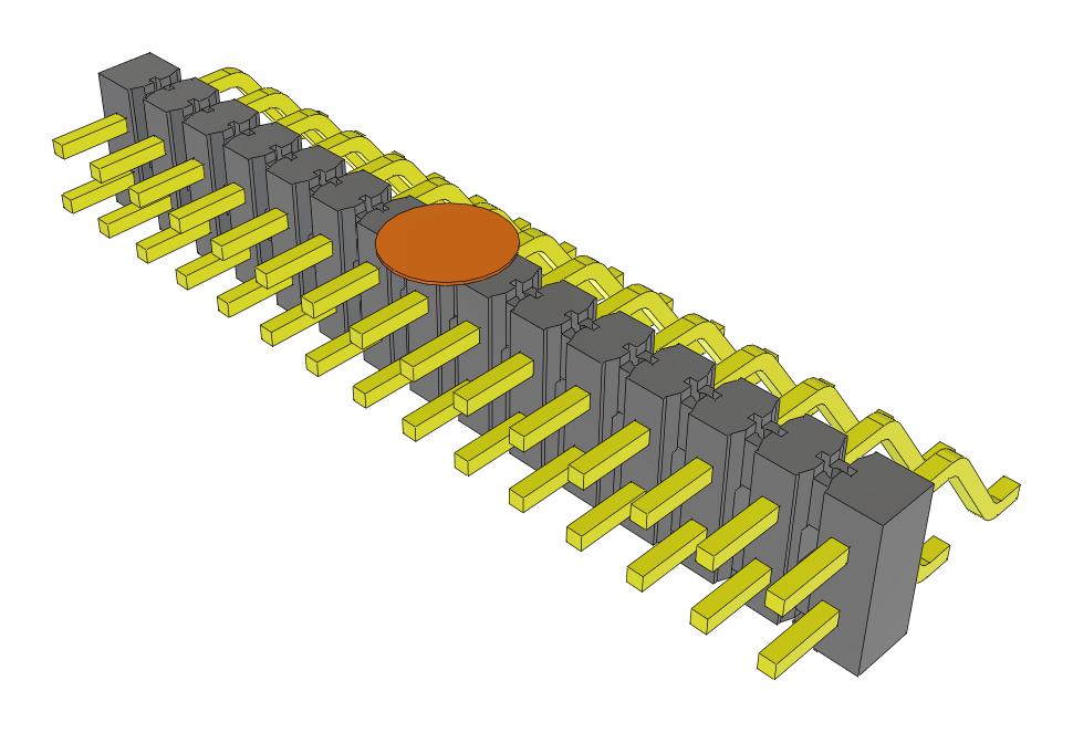 Samtec Tsm-115-04-T-Dh-Lc-K-Fr Connector, R/a Hdr, 30Pos, 2Row, 2.54mm, Smt