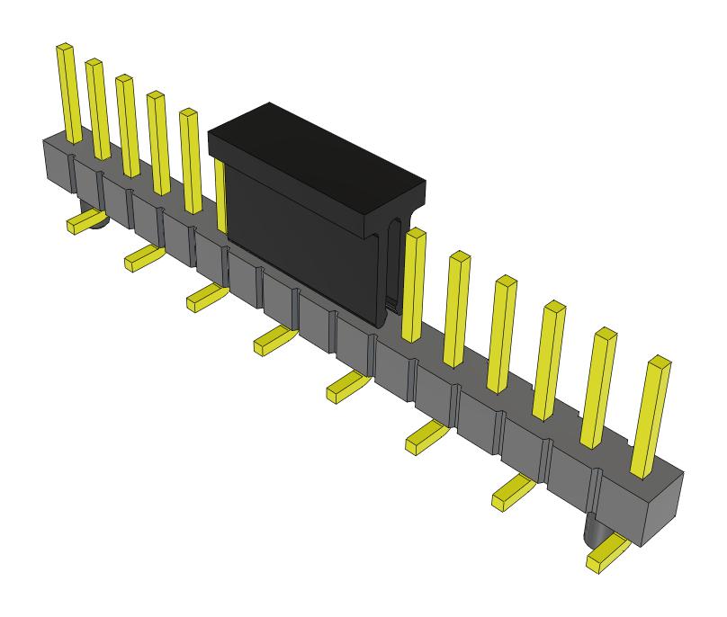 Samtec Tsm-116-01-F-Sv-A-P-Fr Connector, Header, 16Pos, 1Row, 2.54mm, Smt