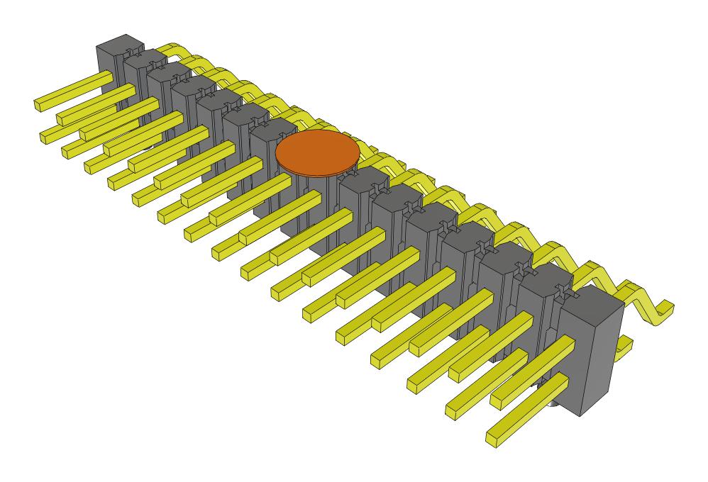 Samtec Tsm-116-01-L-Dh-A-K-Fr Connector, R/a Hdr, 32Pos, 2Row, 2.54mm, Smt