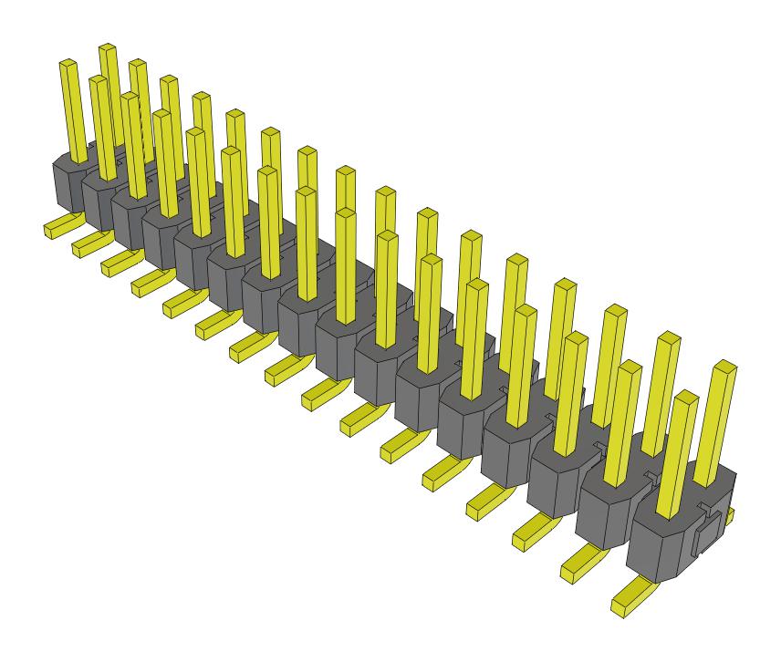 Samtec Tsm-116-01-L-Dv-Fr Connector, Header, 32Pos, 2Row, 2.54mm, Smt