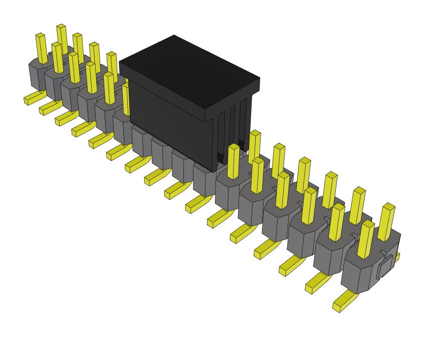 Samtec Tsm-116-04-F-Dv-P-Fr Connector, Header, 32Pos, 2Row, 2.54mm, Smt