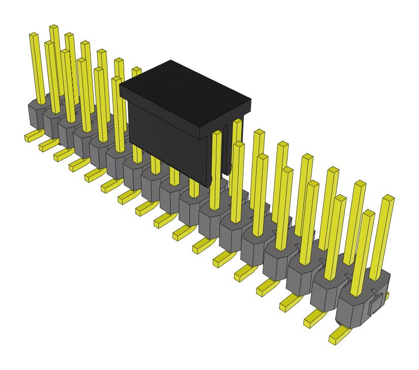 Samtec Tsm-117-02-F-Dv-A-P-Fr Connector, Header, 34Pos, 2Row, 2.54mm, Smt