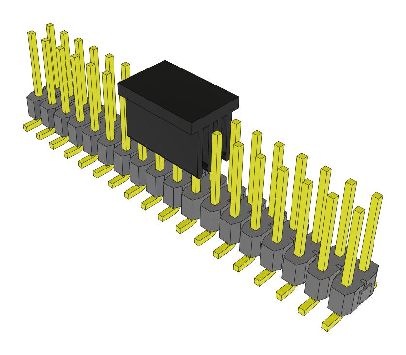 Samtec Tsm-118-02-L-Dv-P-Fr Connector, Header, 36Pos, 2Row, 2.54mm, Smt