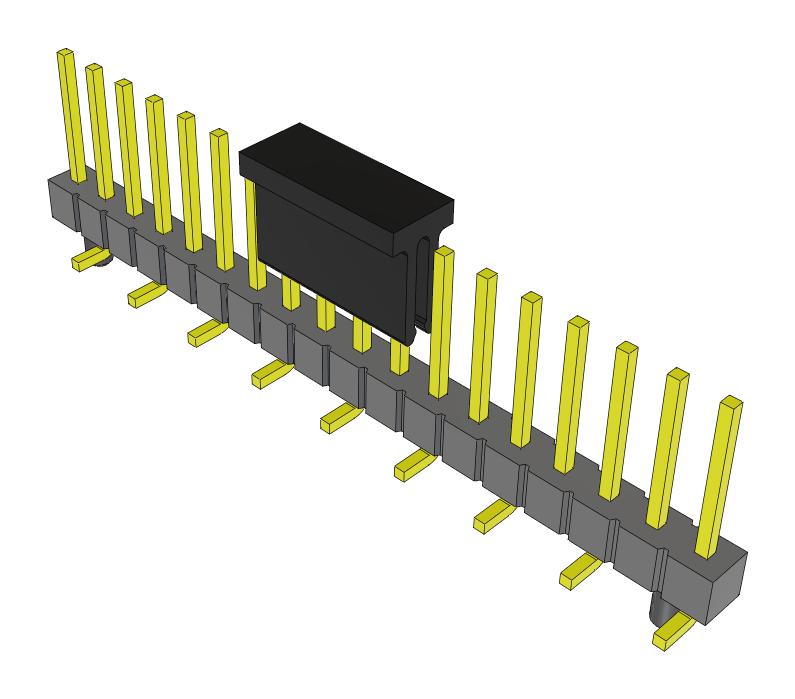 Samtec Tsm-118-02-T-Sv-A-P-Fr Connector, Header, 18Pos, 1Row, 2.54mm, Smt