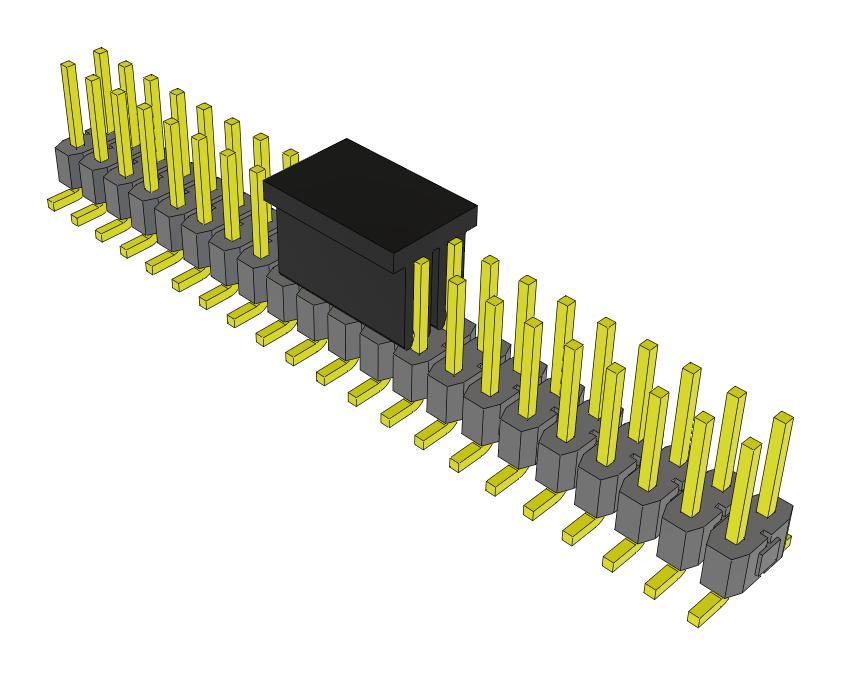 Samtec Tsm-121-01-L-Dv-P-Fr Connector, Header, 42Pos, 2Row, 2.54mm, Smt