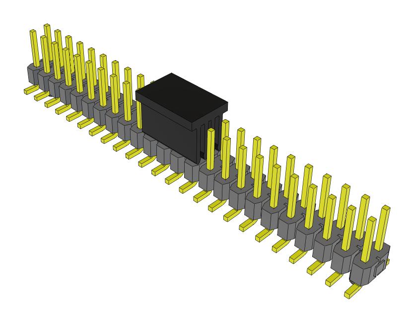 Samtec Tsm-124-01-L-Dv-A-P-Fr Connector, Header, 48Pos, 2Row, 2.54mm, Smt