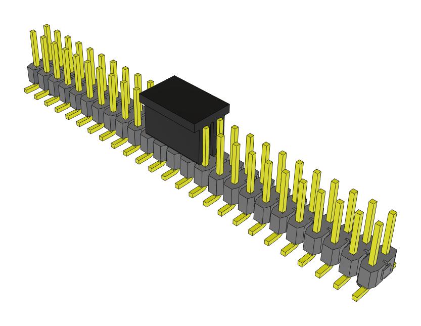 Samtec Tsm-125-01-L-Dv-A-P-Fr Connector, Header, 50Pos, 2Row, 2.54mm, Smt