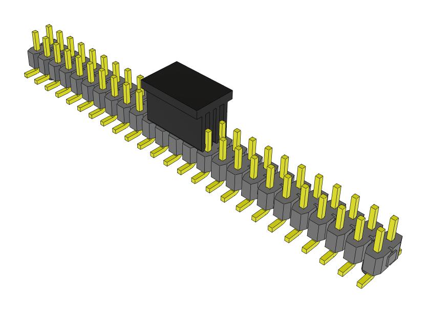 Samtec Tsm-125-04-S-Dv-A-P-Fr Connector, Header, 50Pos, 2Row, 2.54mm, Smt