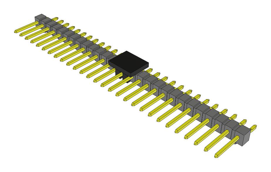 Samtec Tsm-128-02-S-Sh-A-P-Fr Connector, R/a Hdr, 28Pos, 1Row, 2.54mm, Smt