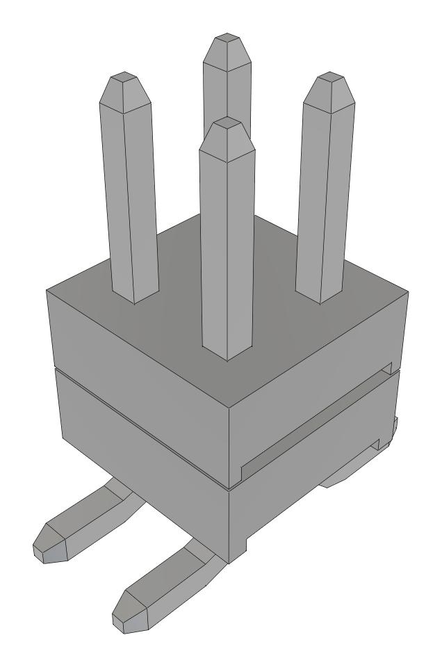 Samtec Tw-02-02-T-D-170-Sm-Fr Stacking Connector, Hdr, 4Pos, 2Row, 2mm