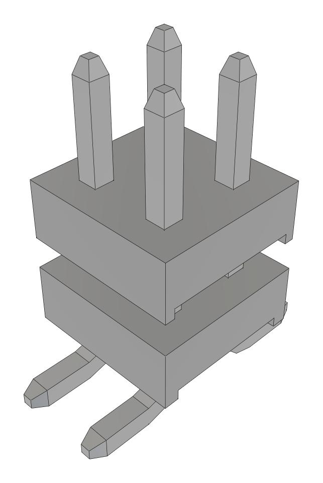 Samtec Tw-02-02-T-D-200-Sm-Fr Stacking Connector, Hdr, 4Pos, 2Row, 2mm