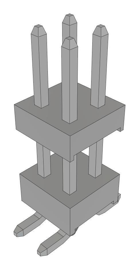 Samtec Tw-02-03-T-D-368-Sm-A-Fr Stacking Connector, Hdr, 4Pos, 2Row, 2mm