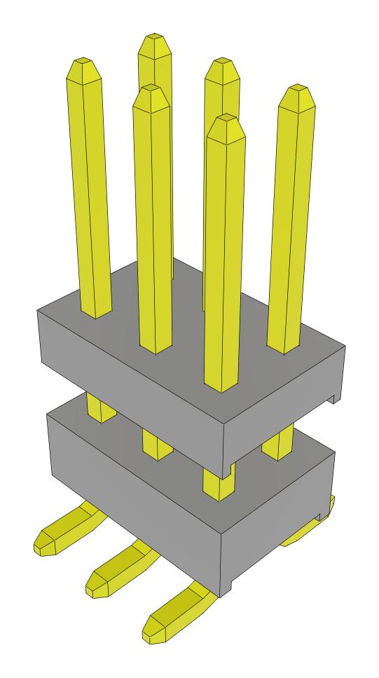 Samtec Tw-03-04-L-D-250-Sm-A-Fr Stacking Connector, Hdr, 6Pos, 2Row, 2mm