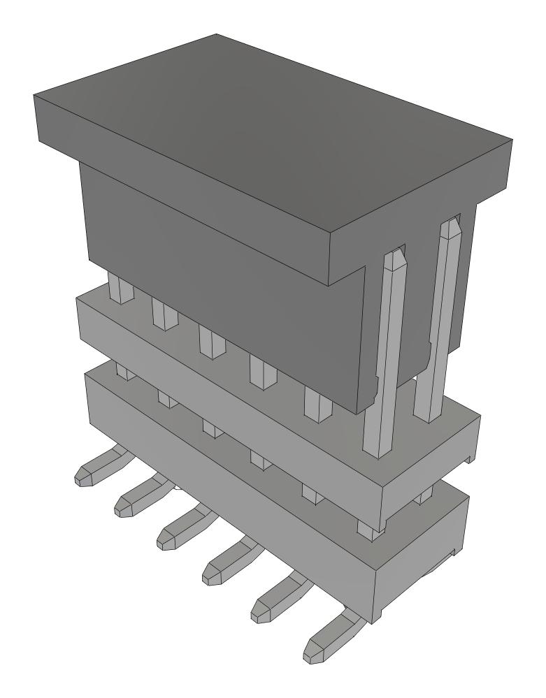 Samtec Tw-06-03-T-D-240-Sm-A-P-Fr Stacking Connector, Hdr, 12Pos, 2Row, 2mm