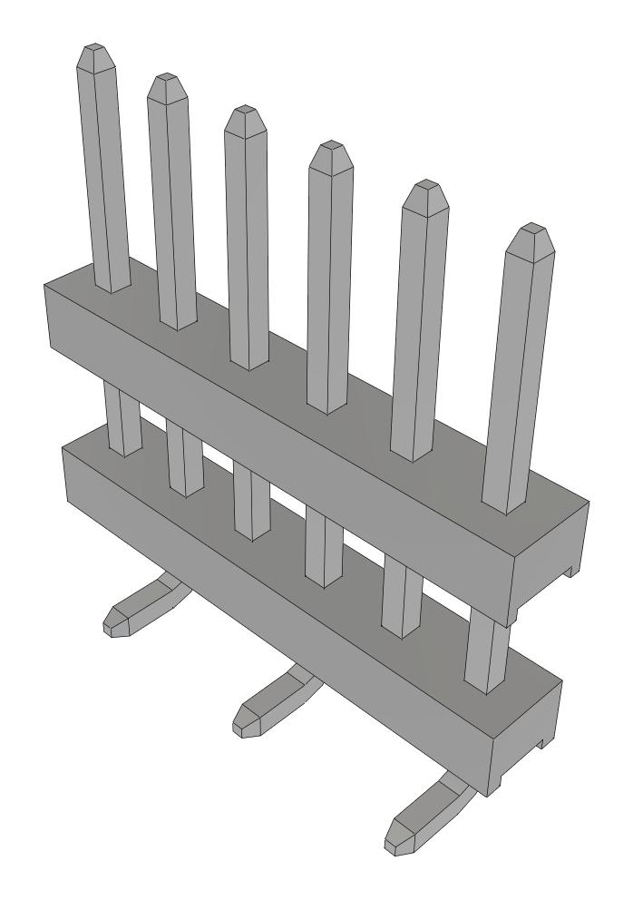 Samtec Tw-06-03-T-S-270-Sm-Fr Stacking Connector, Hdr, 6Pos, 1Row, 2mm