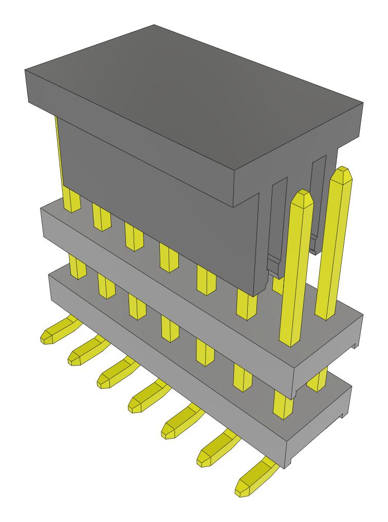 Samtec Tw-07-04-G-D-250-Sm-P-Fr Stacking Connector, Hdr, 14Pos, 2Row, 2mm