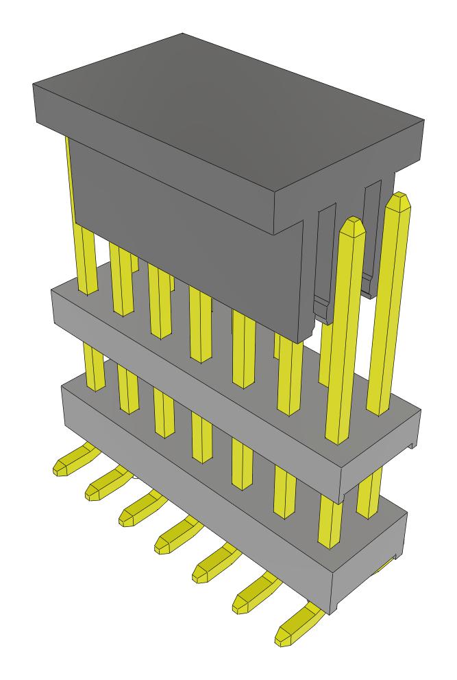 Samtec Tw-07-06-L-D-464-Sm-A-P-Fr Stacking Connector, Hdr, 14Pos, 2Row, 2mm