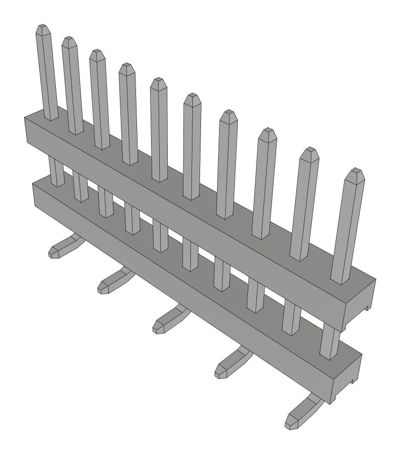 Samtec Tw-10-03-T-S-270-Sm-Fr Stacking Connector, Hdr, 10Pos, 1Row, 2mm